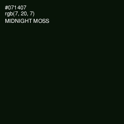 #071407 - Midnight Moss Color Image